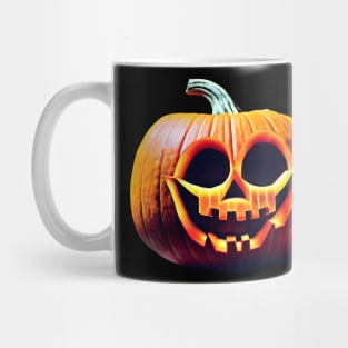 Scary Halloween Pumpkin Art Mug